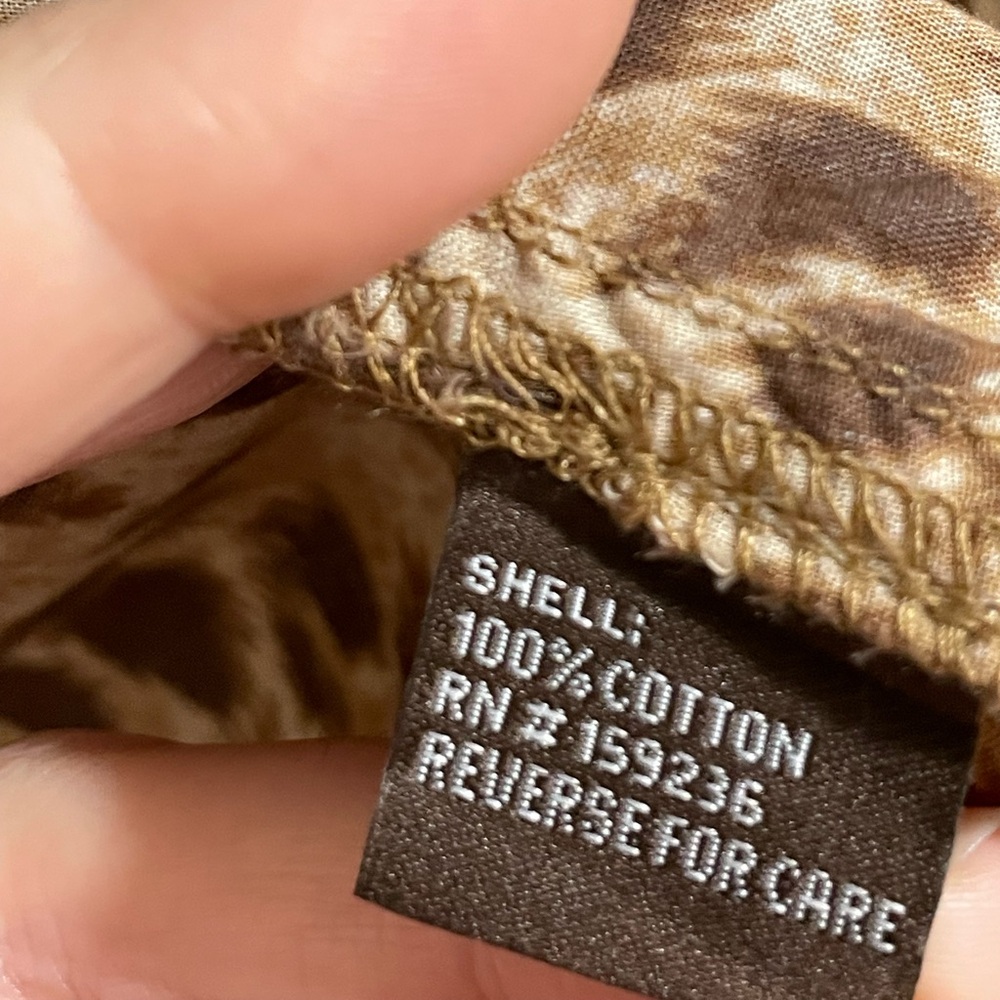 J. McLaughlin Brown Leopard Print Button Down Shi… - image 3